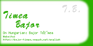 timea bajor business card